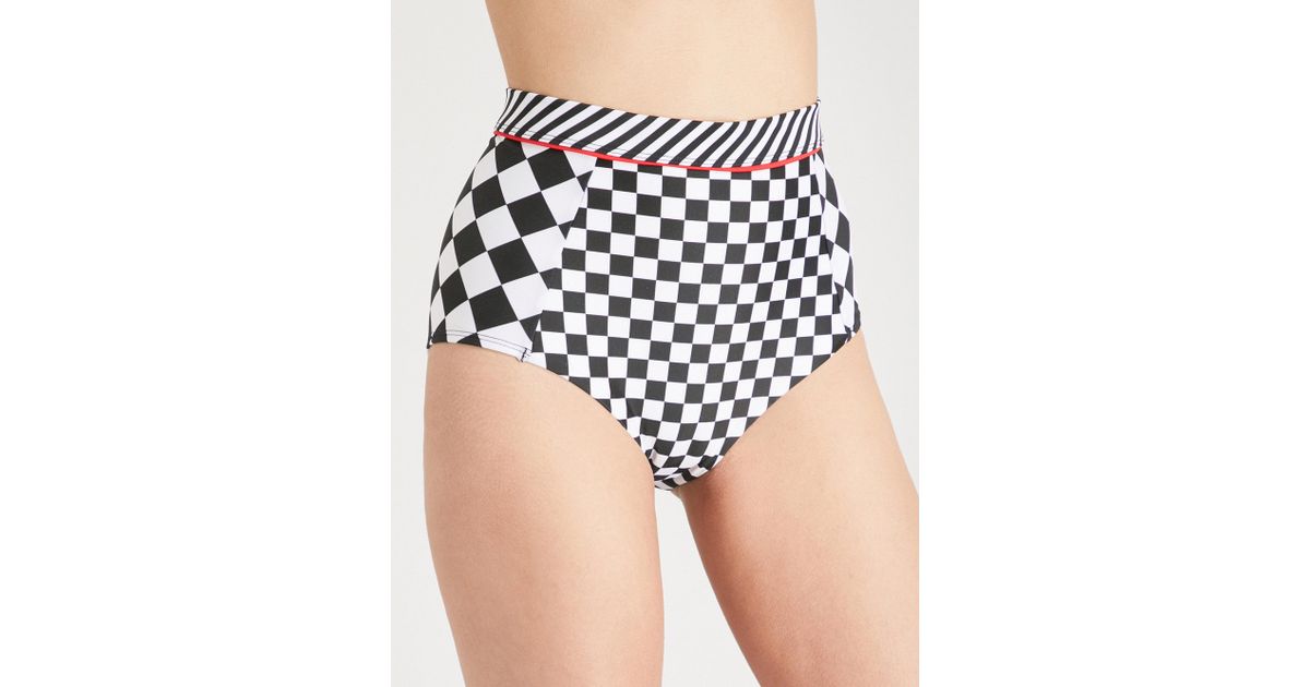 chequered bikini
