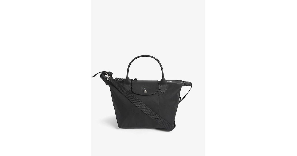 Longchamp Le Pliage Neo Top Handle Tote Bag In Black: Handbags