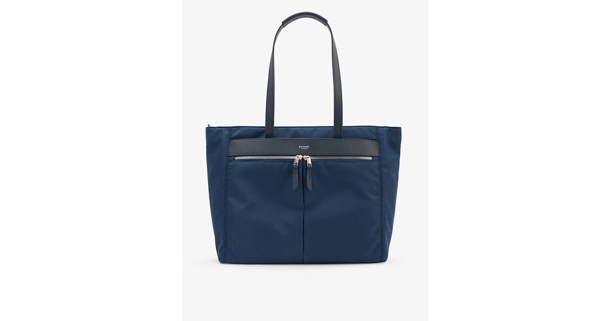 Knomo Grosvenor Place Shell And Leather Tote Bag in Blue | Lyst