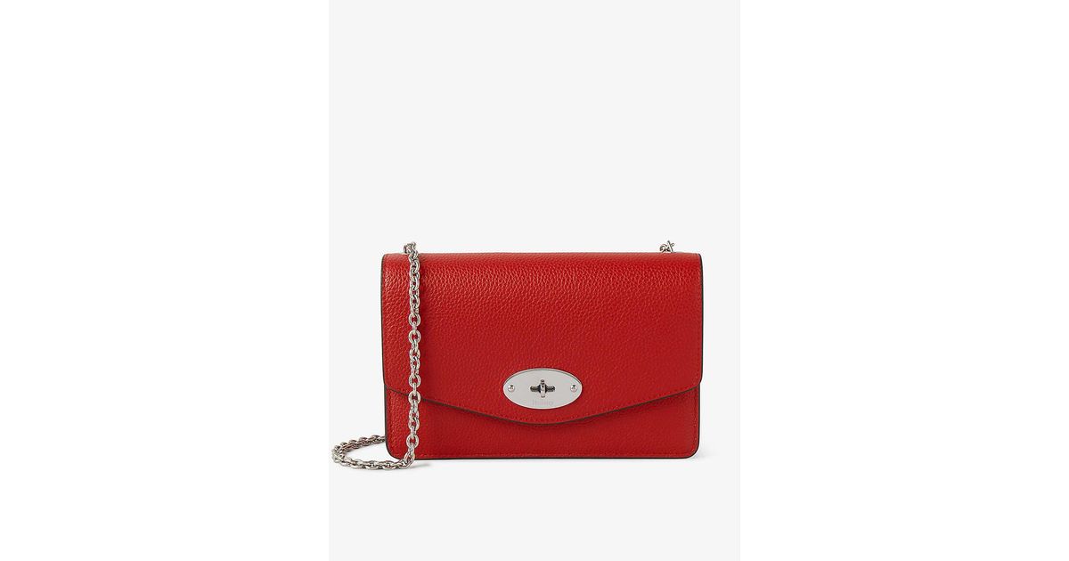 Mulberry Darley Small Leather Crossbody Bag in Red Lyst Canada