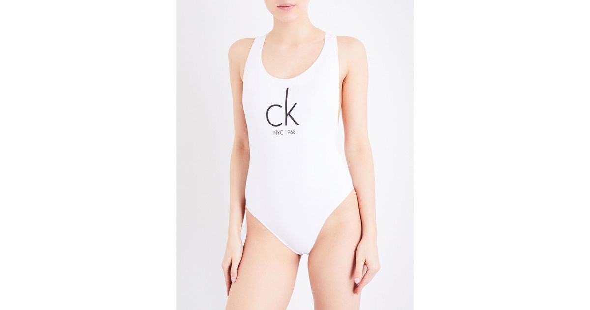 Calvin klein cheeky scooped swimsuit hot sale
