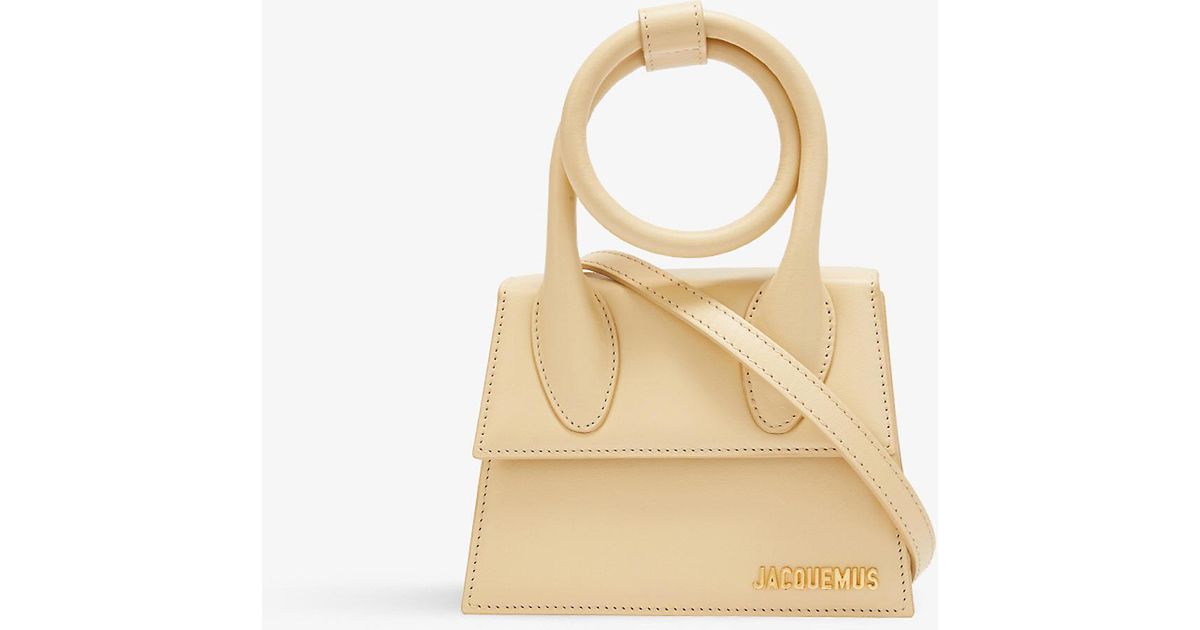jacquemus beige le chiquito nœud bag