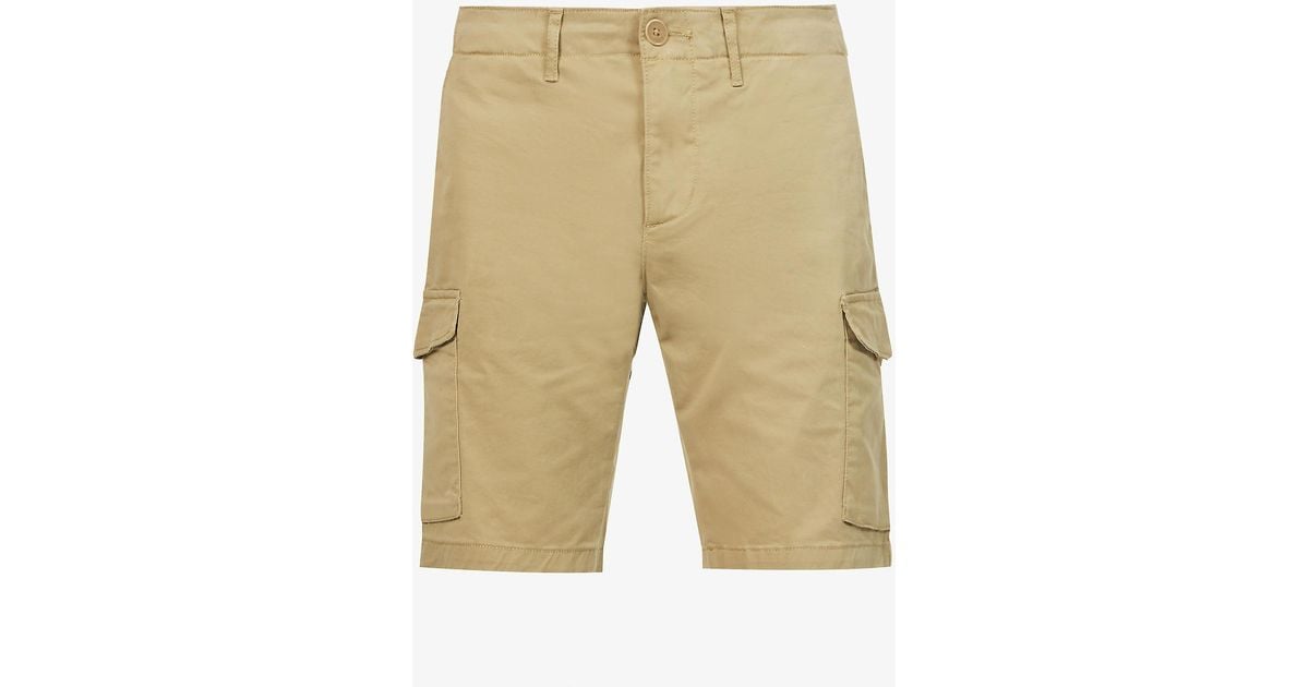 Tommy Hilfiger Harlem Stretch-cotton Cargo Shorts in Natural for Men ...
