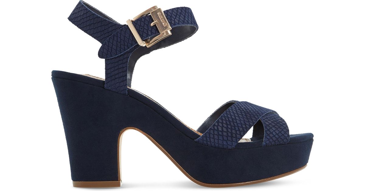 dune navy sandals