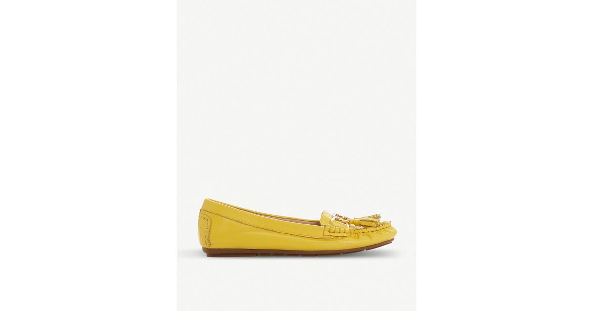 dune gold loafers