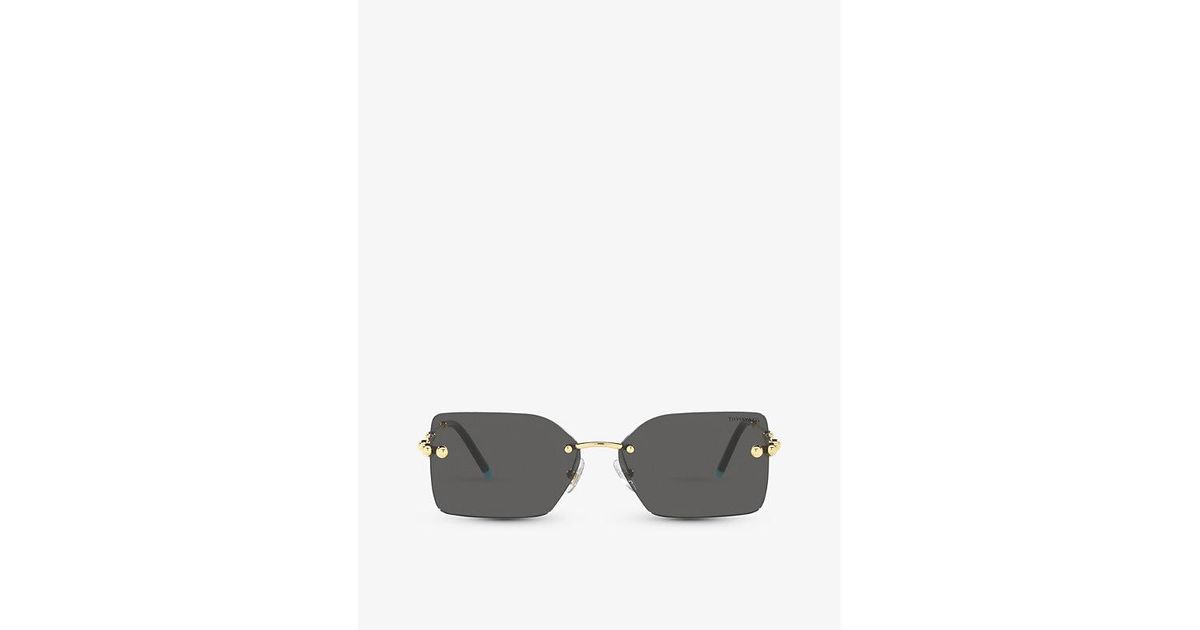 Tiffany & Co. Tf3088 Rectangle-frame Acetate And Metal Sunglasses in ...