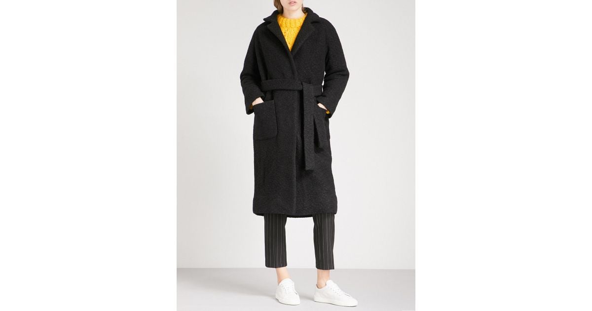 Ganni Boucle Wool Wrap Coat Hotsell, 53% OFF | oldetownecutlery.com