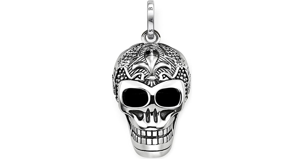 Lyst Thomas Sabo Rebel At Heart Skull Sterling Silver Pendant In Lyst Thomas Sabo Rebel At Heart Skull Sterling Silver Pendant In Metallic