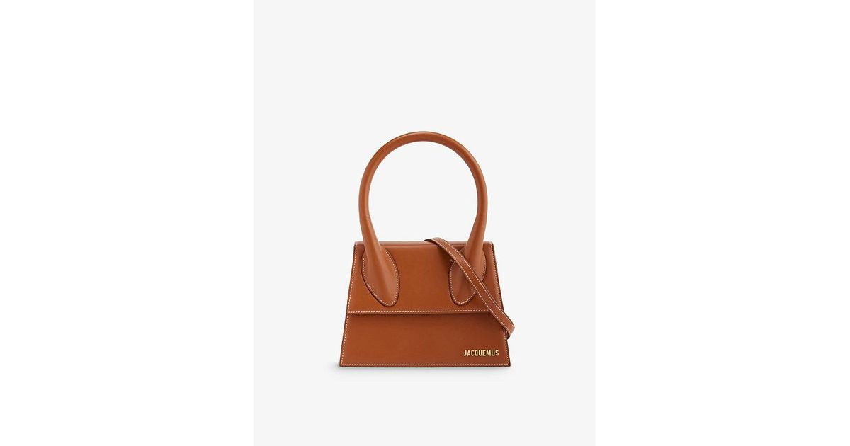 Jacquemus Le Grand Chiquito Leather Tophandle Bag in Brown Lyst