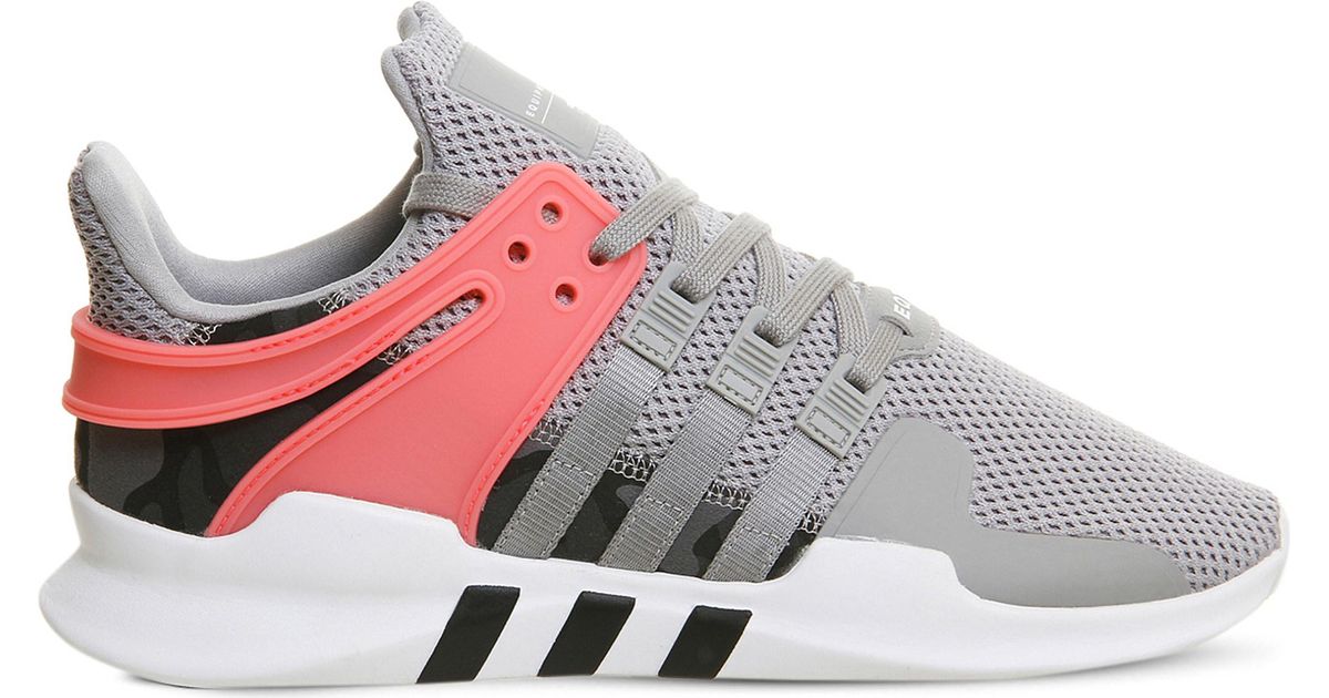 lyst adidas originals equipment support adv mesh trainers in gray lyst adidas originals equipment support adv mesh trainers in gray