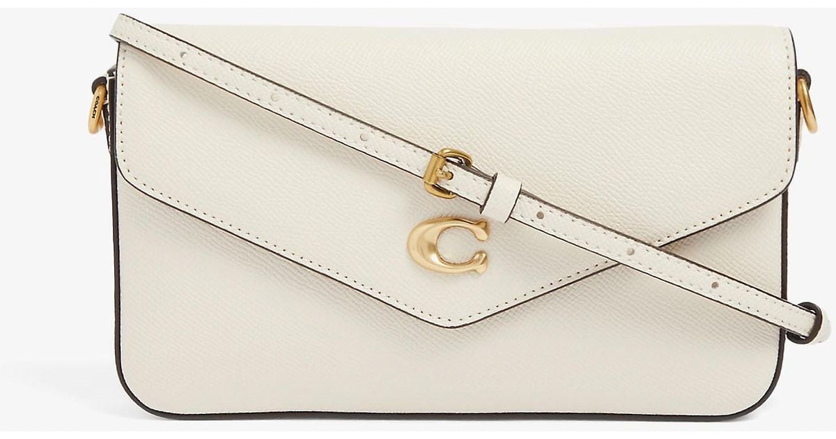 COACH Wyn Leather Crossbody Bag in b4/Chalk (Natural) Lyst Australia