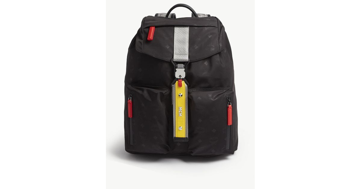 mcm resnick nylon backpack