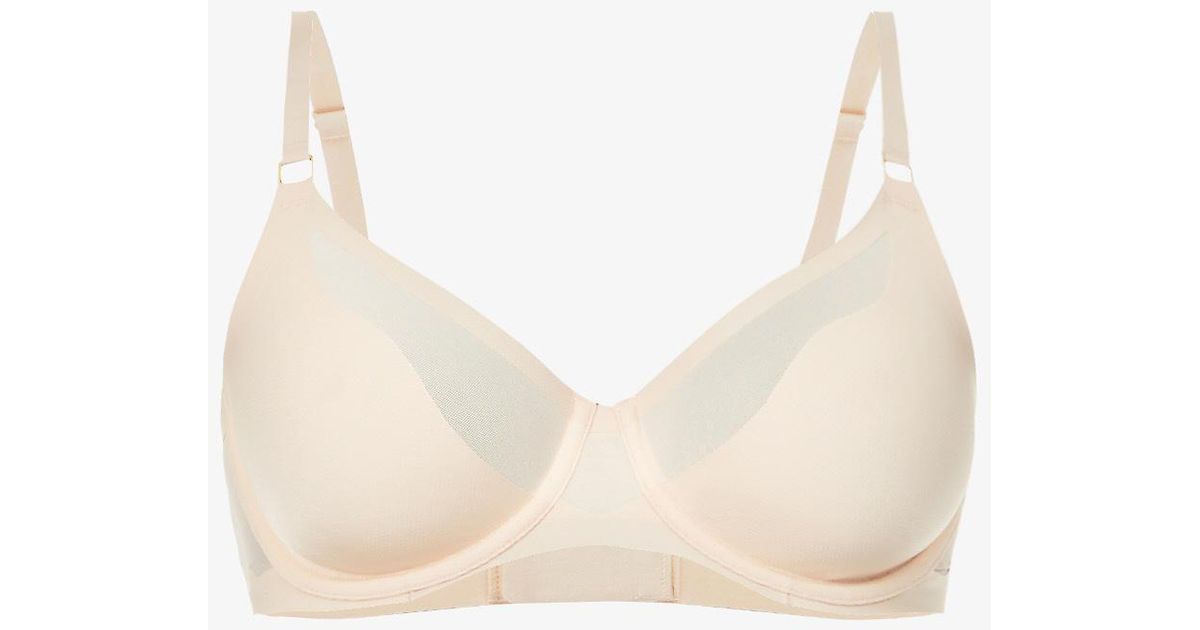 Chantelle Synthetic Pure Light Underwired Stretchwoven Bra in Natural