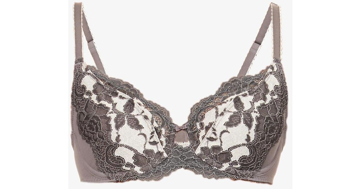 Wacoal Lace Florilege Underwire Stretchwoven Bra Lyst Australia
