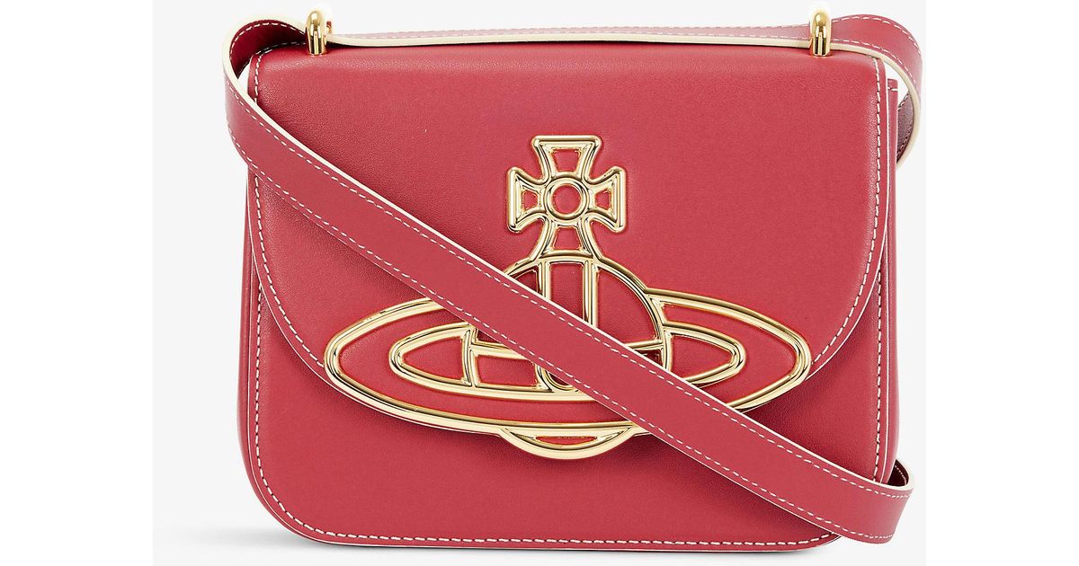 Vivienne Westwood Linda Leather Crossbody Bag in Red Lyst UK