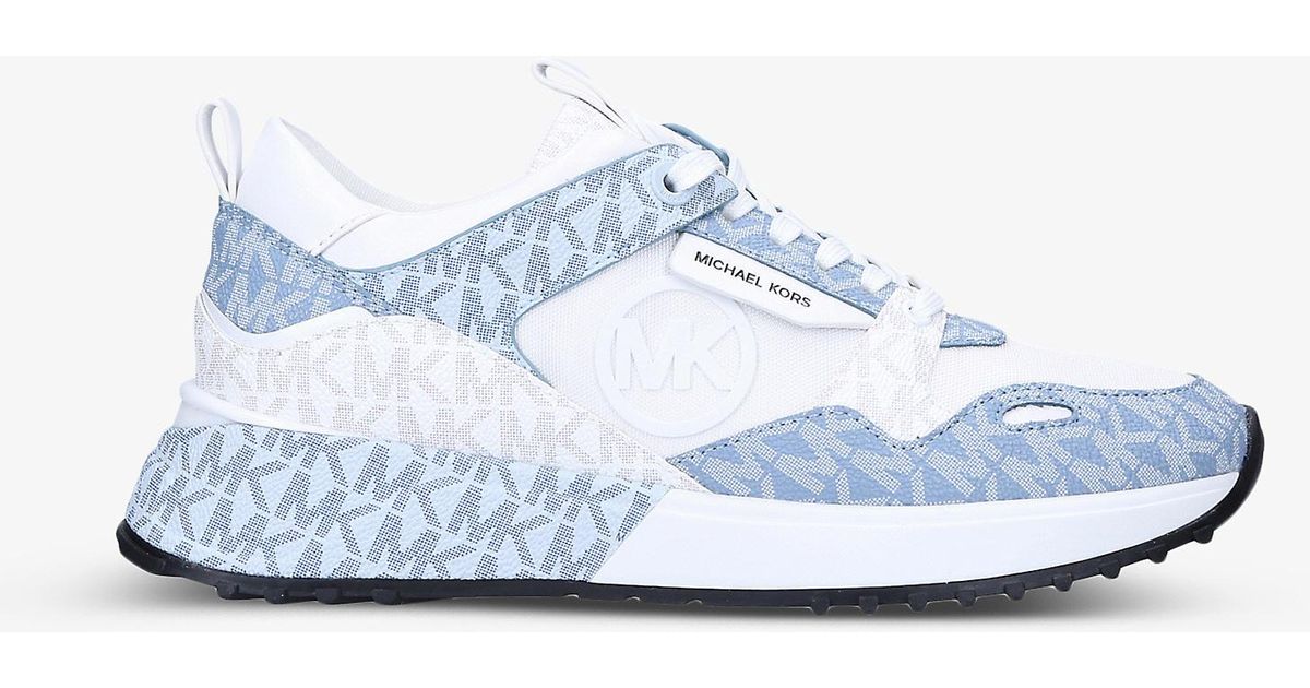 michael kors theo canvas trainer