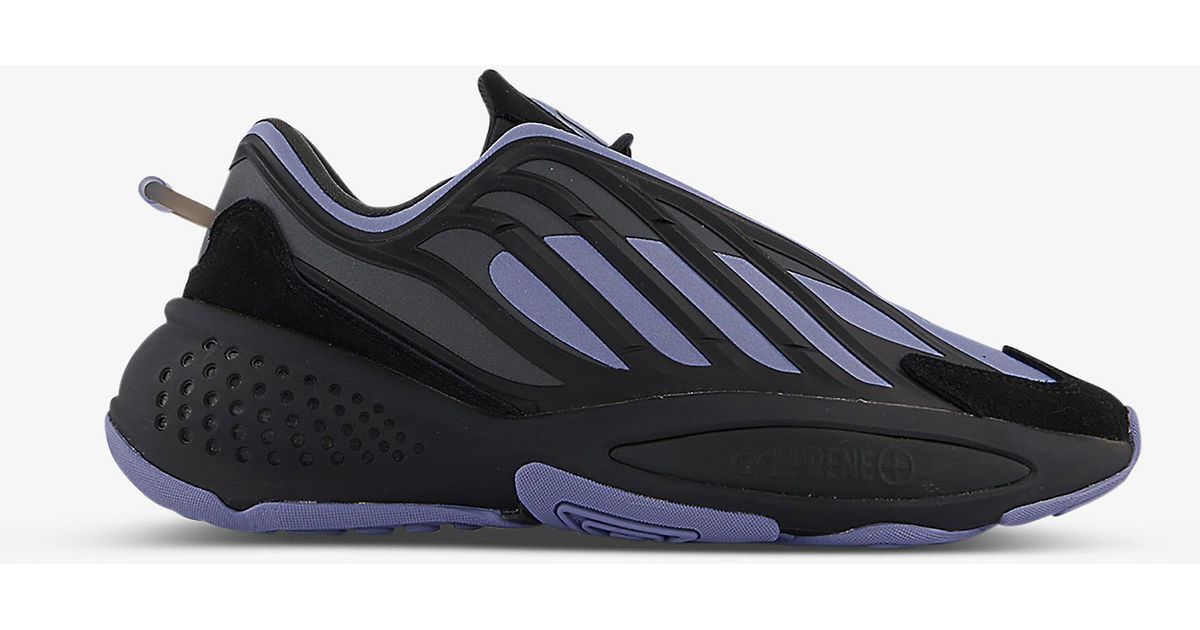 adidas Suede Ozrah Structured Woven Low-top Trainers in Black Purple (Black) for Men - Lyst