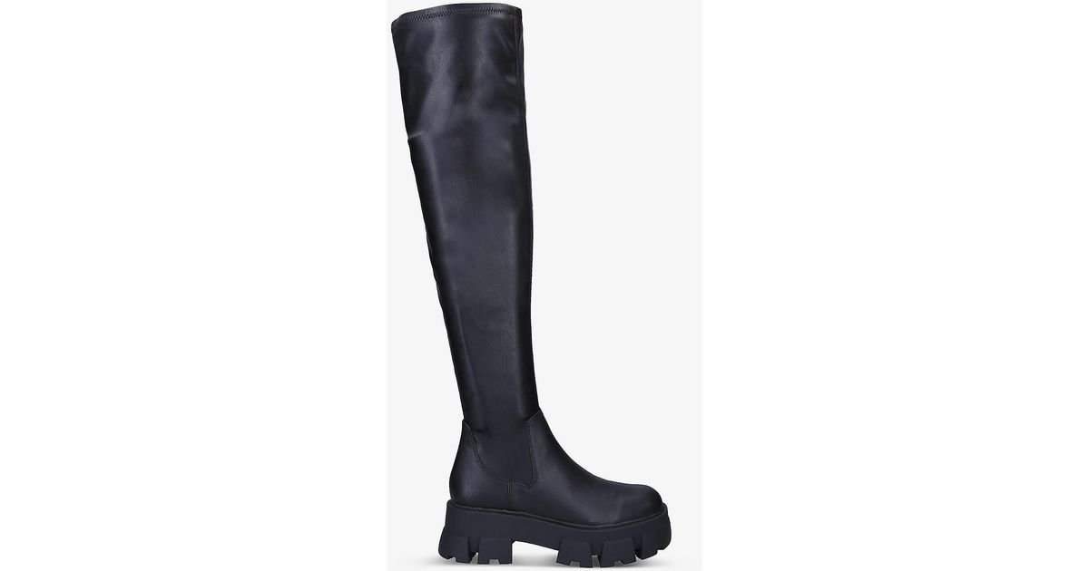 slip on chunky boots