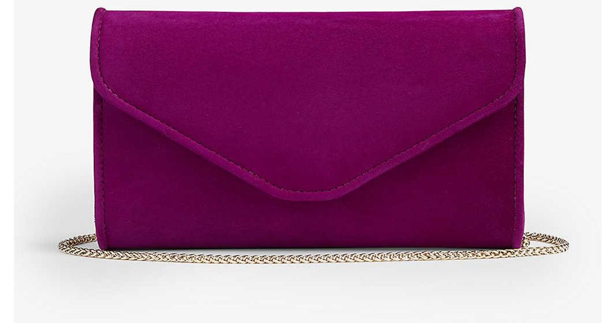 LK Royal Ascot X Lkb Dominca Suede Clutch Bag in Purple Lyst