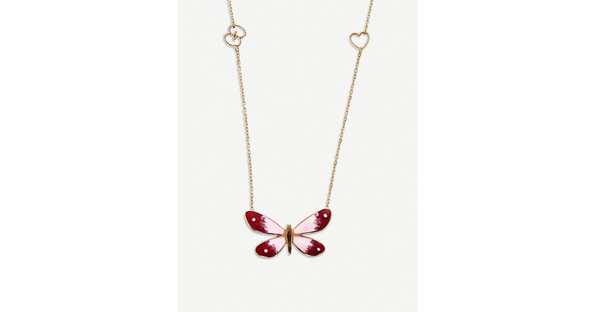 GUCCI Heart Butterfly Charm Bracelet Chain Logo Accessory Silver 925 Very  Good | eBay