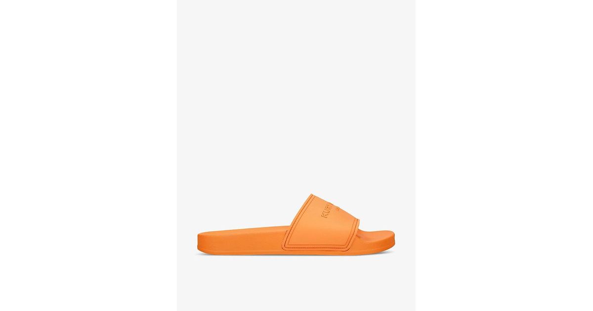 kurt geiger orange sliders