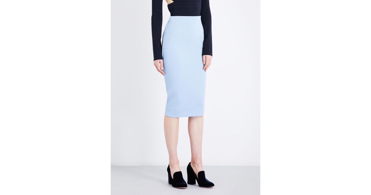 baby blue pencil dress