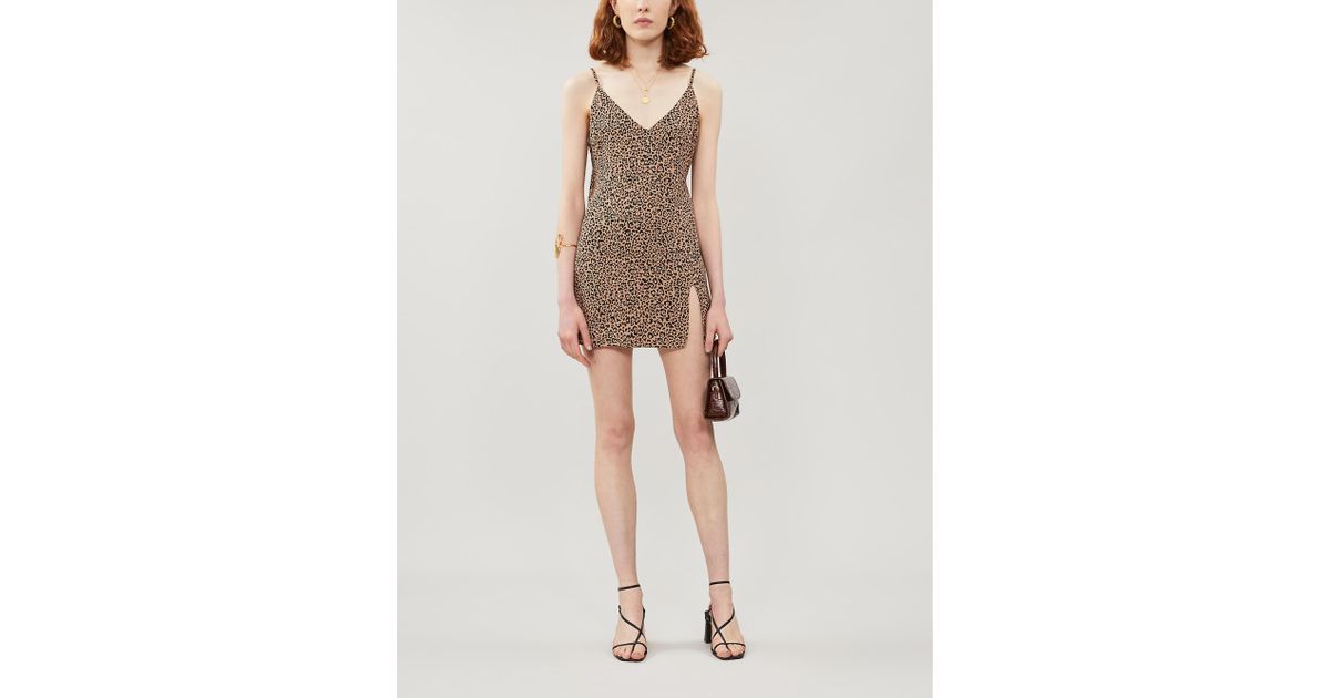 reformation cheetah dress