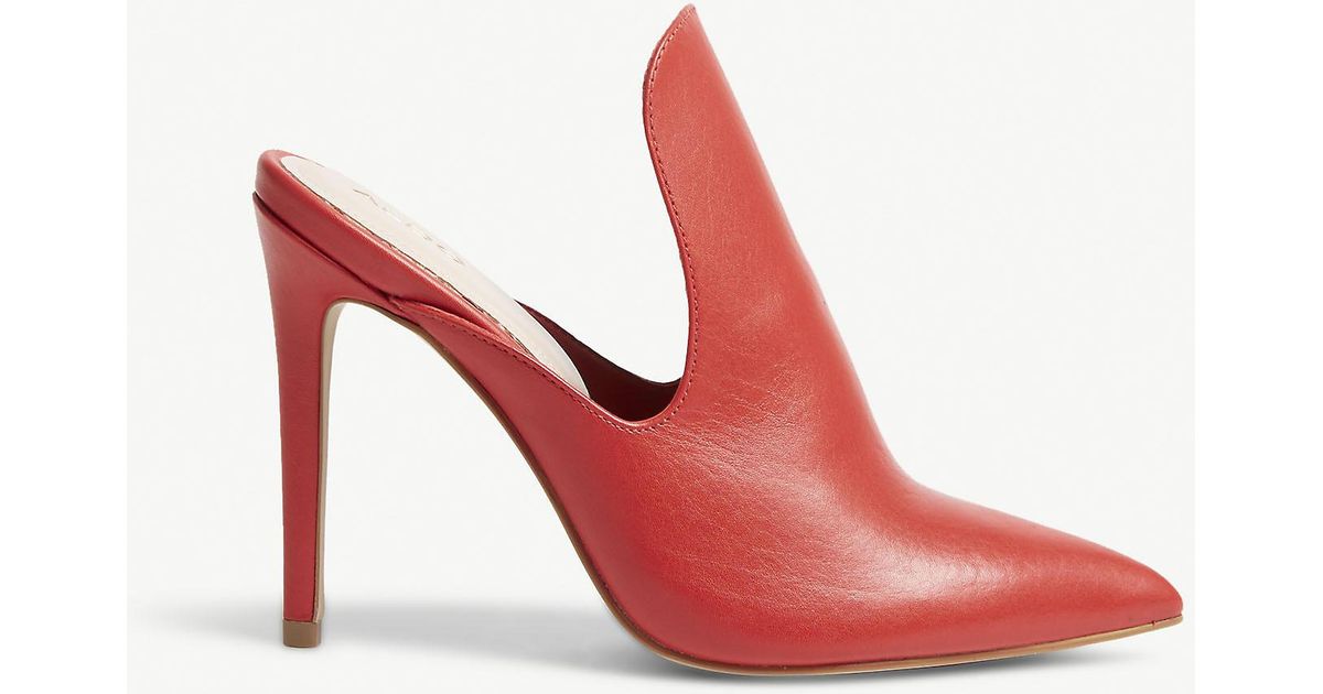 aldo leather mules