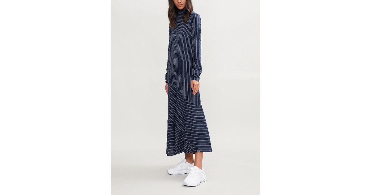Ganni lynch seersucker dress hotsell