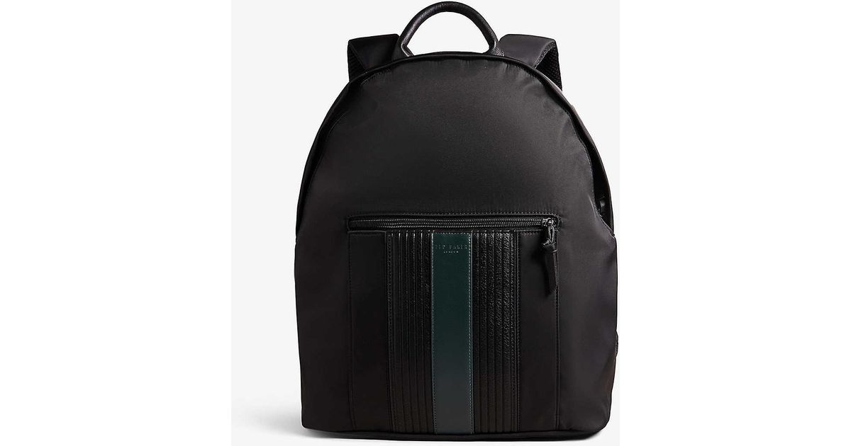 Ted Baker Rucken Striped Woven Backpack in Black for Men Lyst