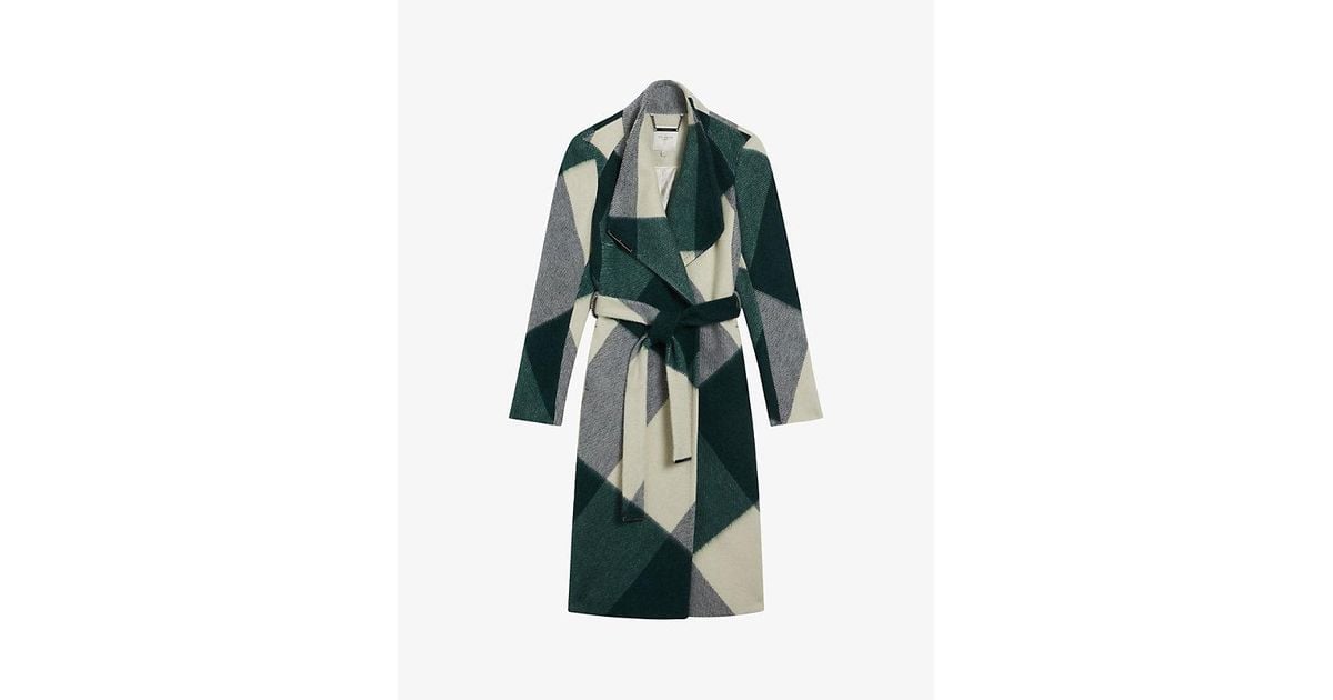 Ted baker deals checked coat