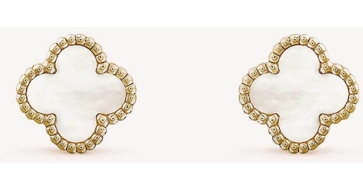 Van cleef cheap silver earrings