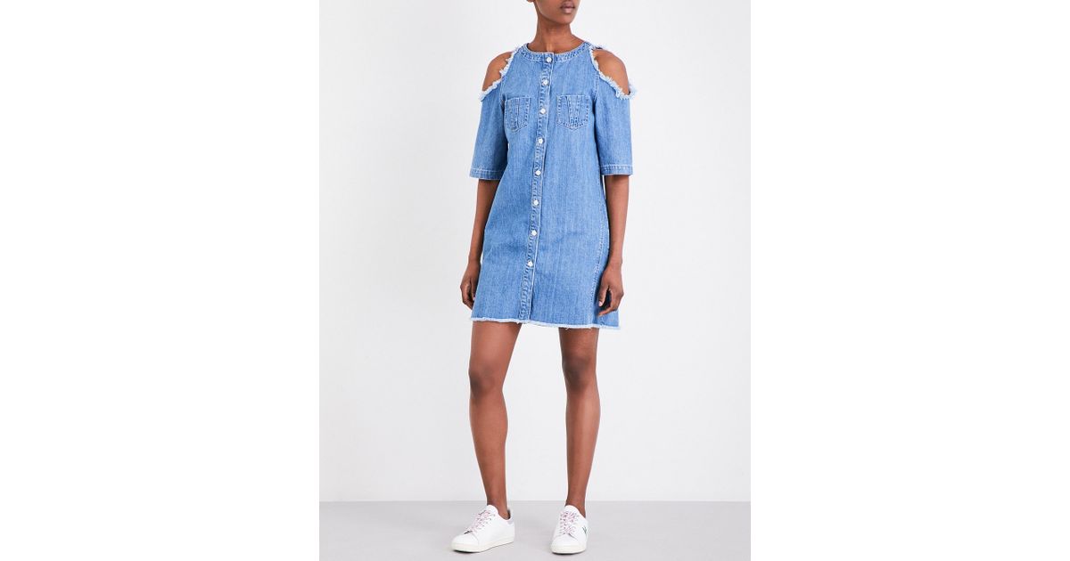 maje denim dress