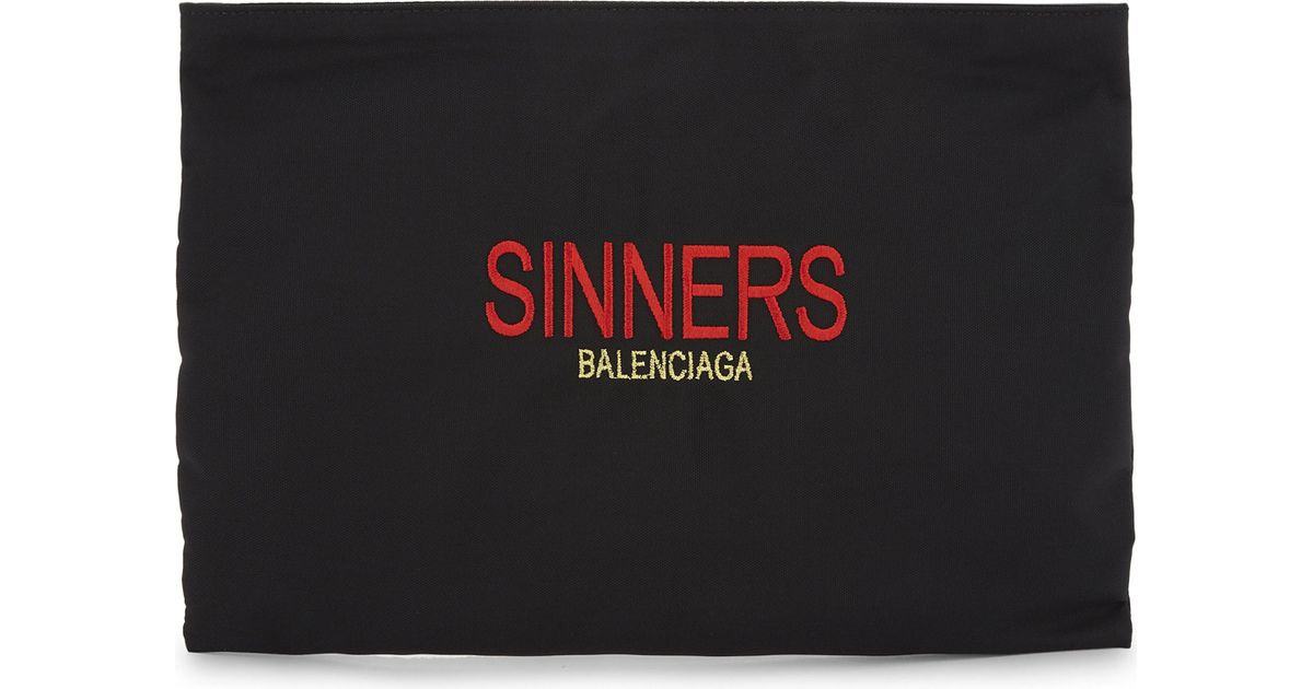 Balenciaga Explorer Sinner Canvas Pouch 