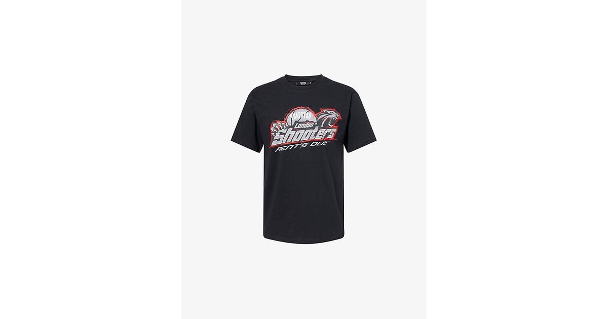 Trapstar X Nemzzz Shooters Crewneck Cotton-Jersey T-Shirt in