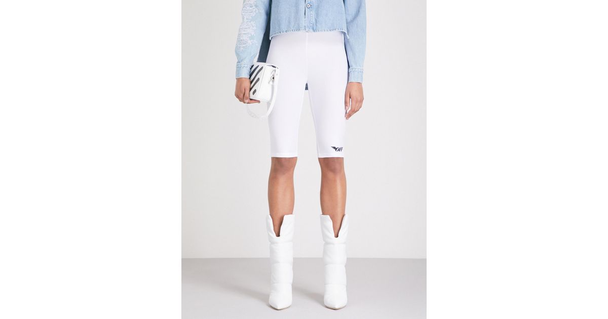 off white cycling shorts