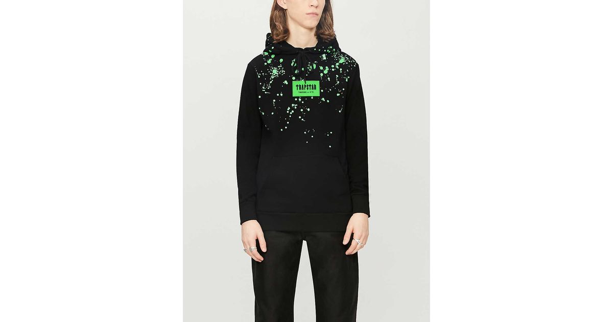 Trapstar splatter hoodie sales