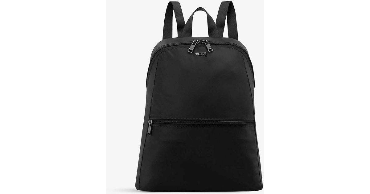 Tumi Just In Case Double-zip Branded Nylon Backpack in Black | Lyst UK