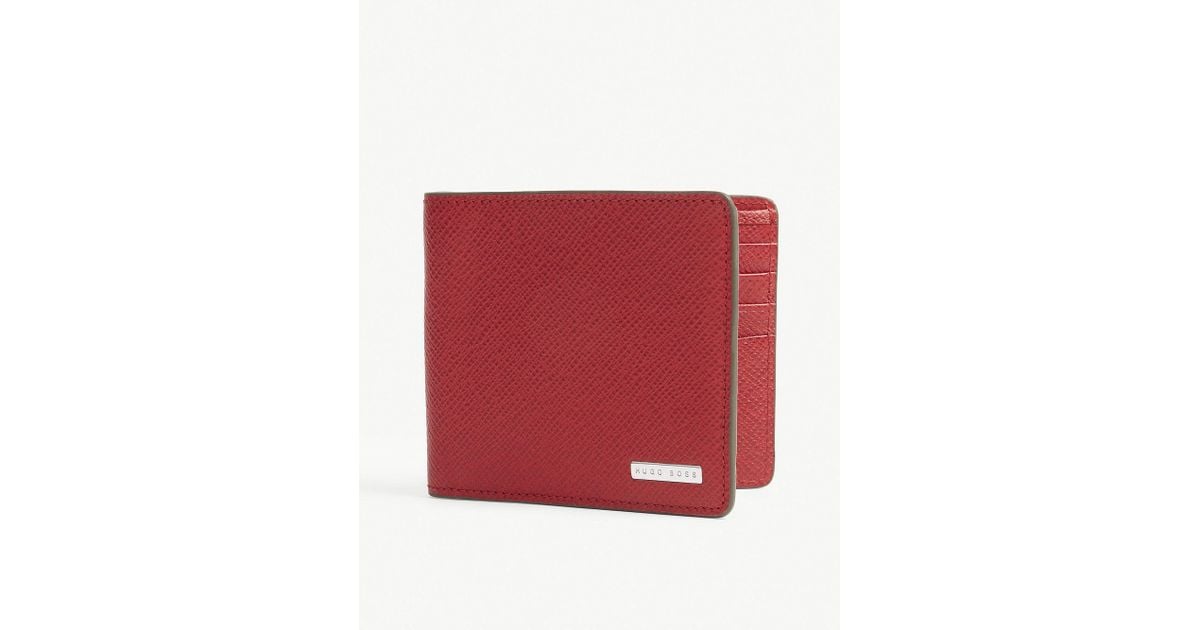hugo boss red wallet