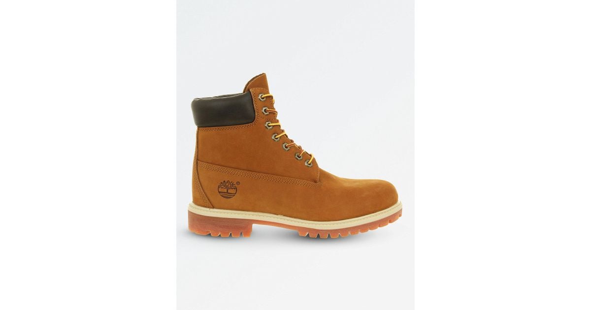 timberland 6 in buck boots rust nubuck