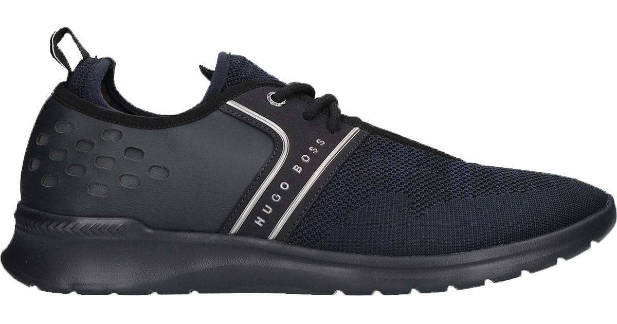 Extreme Knit Runner Trainers in Navy 
