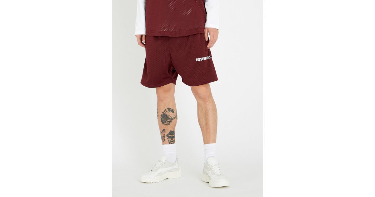 fear of god essentials mesh shorts