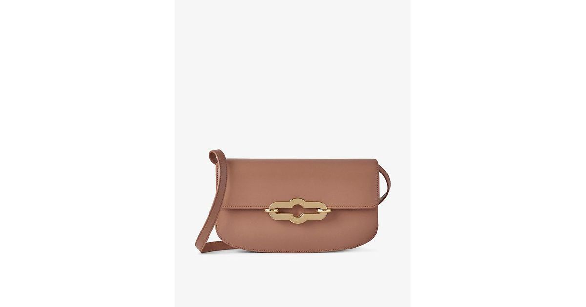 Mulberry East West Pimlico Leather Crossbody Bag in Brown Lyst