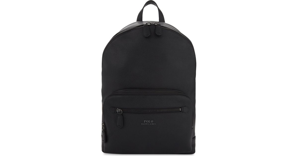 Polo Ralph Lauren Leather Backpack in Black for Men Lyst Canada