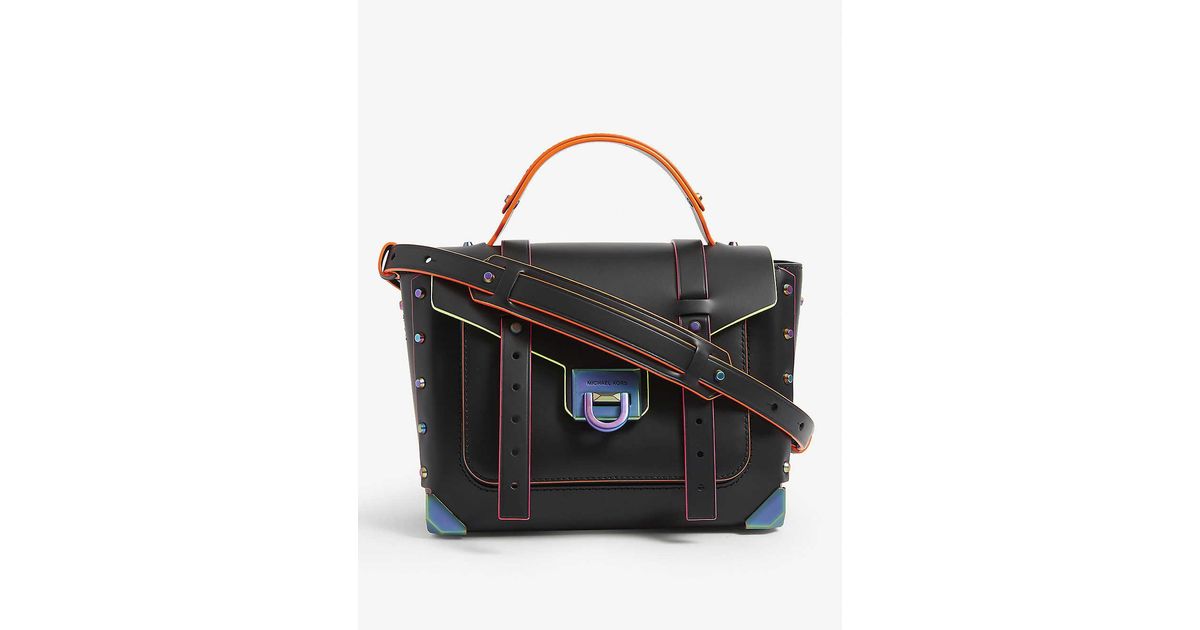 michael kors manhattan satchel black