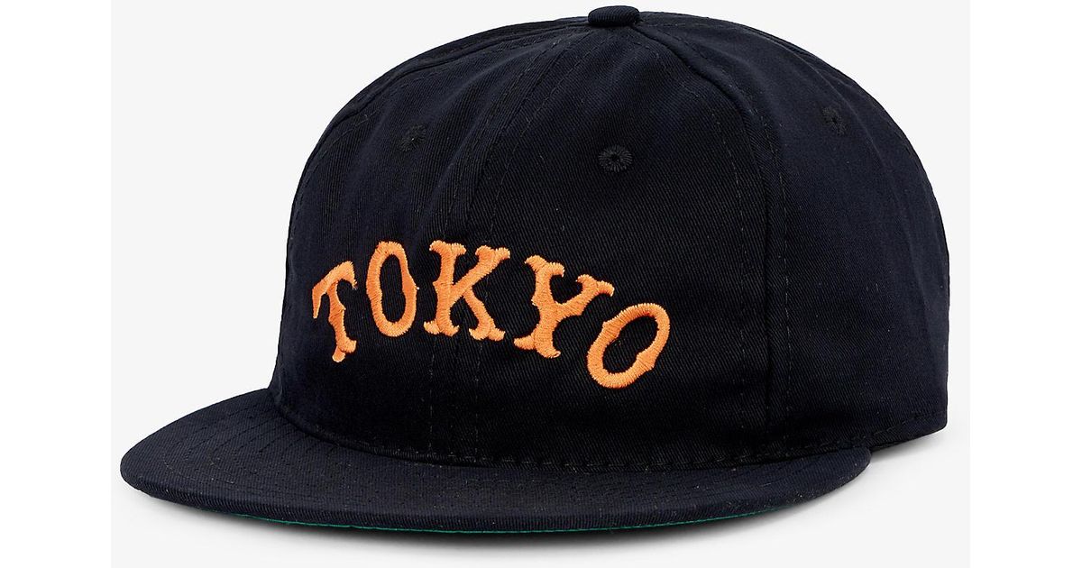Ebbets Field Flannels Tokyo Giants Logo-appliqué Cotton Baseball Cap in ...