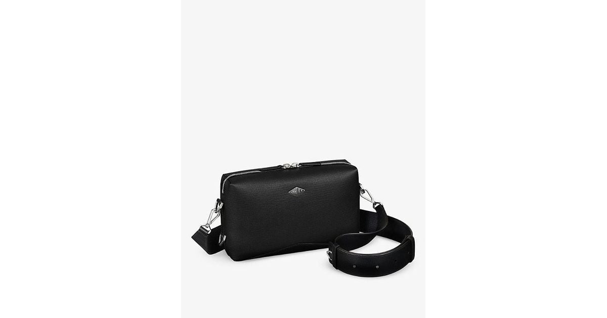 Cartier Losange Leather Shoulder Bag in Black | Lyst