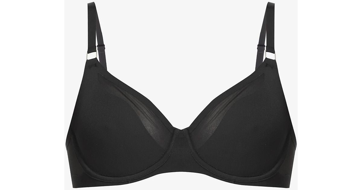 Chantelle Synthetic Pure Light Underwired Stretchwoven Bra in Black