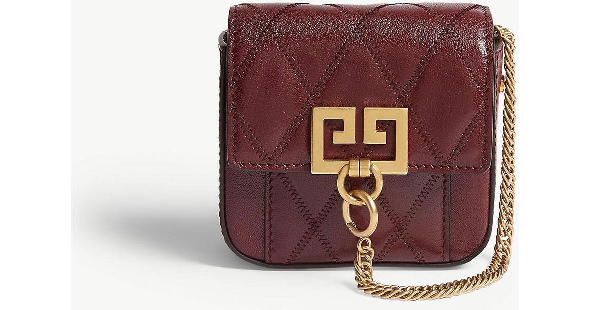 Givenchy Pocket Nano Quilted Leather Belt Bag in Purple - Lyst