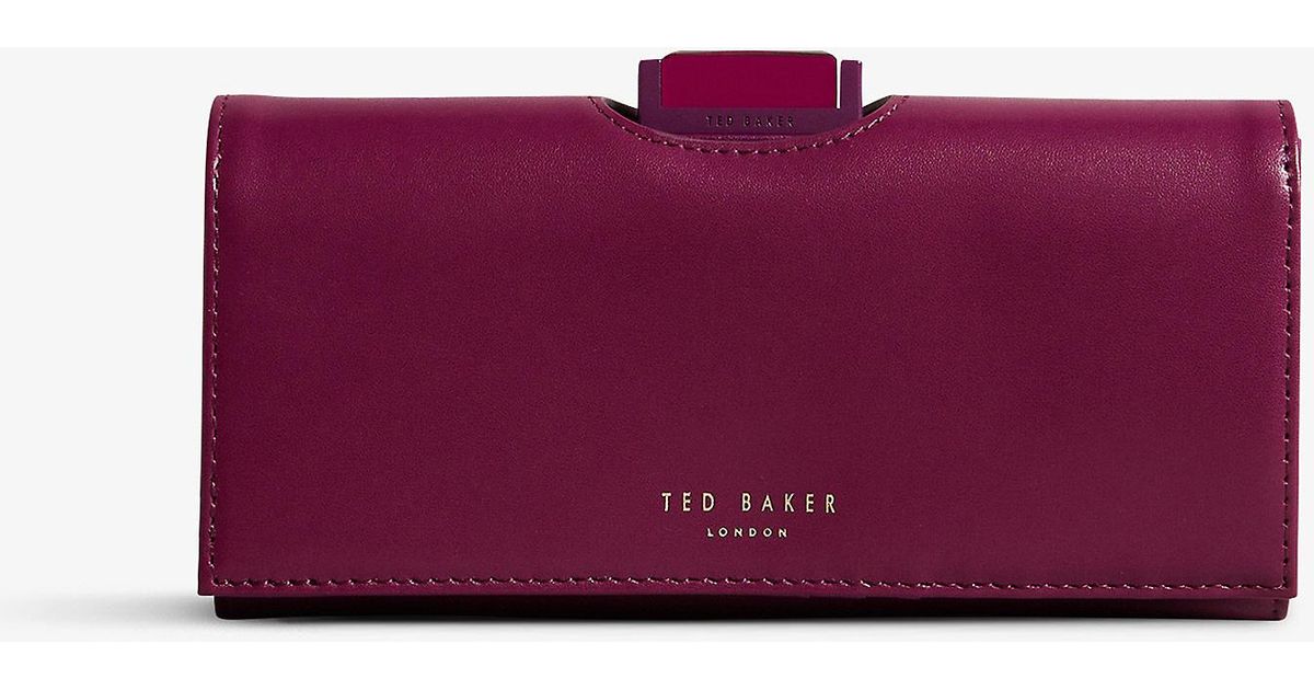 Ted Baker Womens Deep Purple Kattia Bobble Matinee Purse | Hurleys